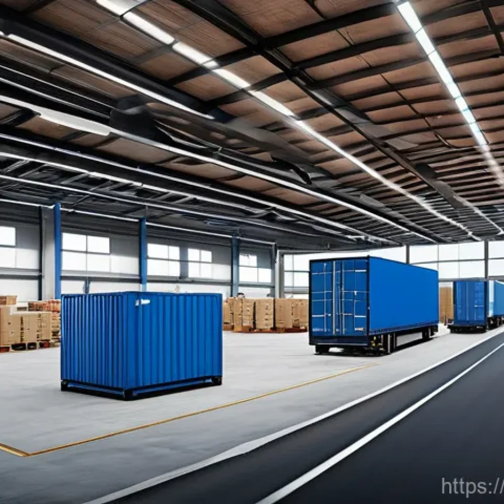 국제물류사로서의 장단점 - **Prompt:** A dynamic, high-tech logistics hub in Italy, showcasing the future of "Logistics