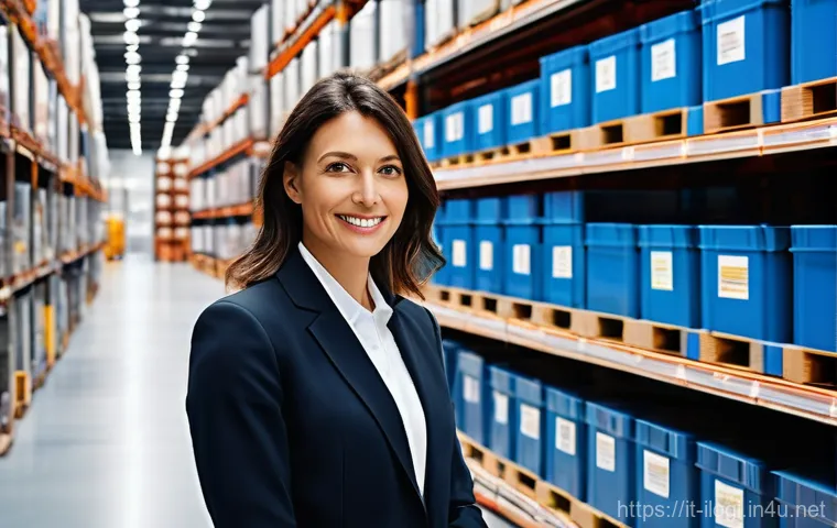 국제물류사 연봉 실태와 평균 비교 - **Prompt:** A dynamic, professional Italian Logistics Manager, a woman in her late 30s with a confid...